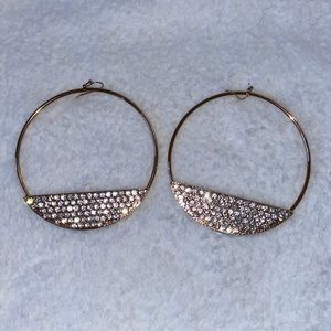 Gold hoop earrings